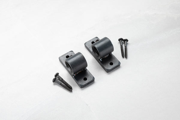 Close loop bracket 12mm for cafe rod Beeswax finish